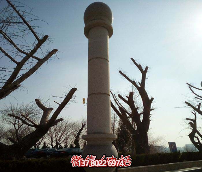 絢麗多彩的大理石雕塑石柱，打造優(yōu)雅秀美的廣場(chǎng)景觀