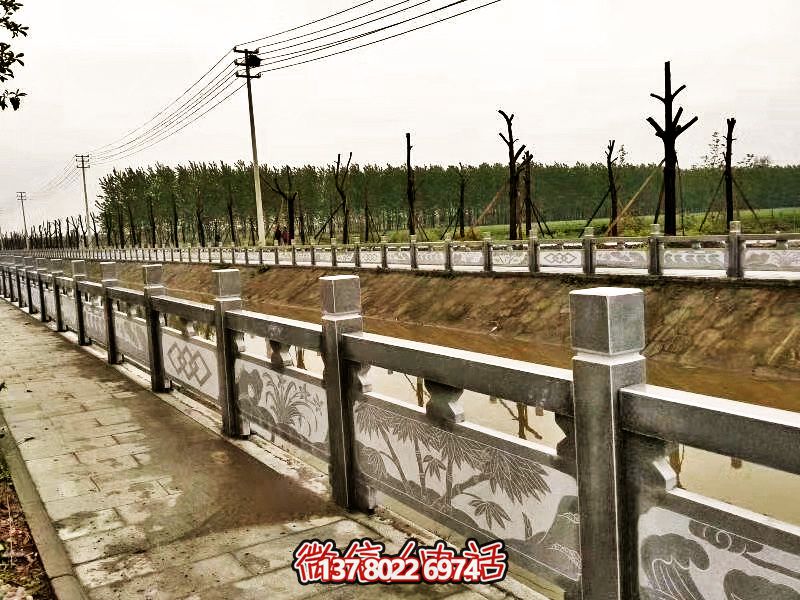 美化城市河道，完美防護欄桿，大理石裝飾