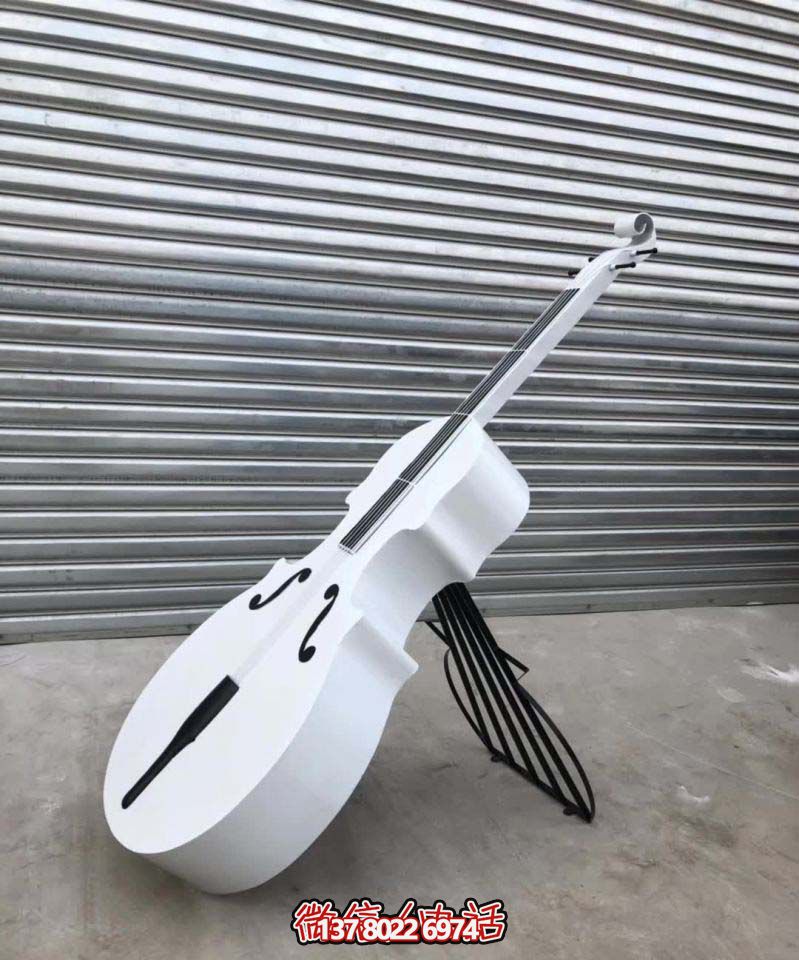 不銹鋼仿真小提琴音樂廳雕塑 不銹鋼仿真小提琴音樂廳雕塑