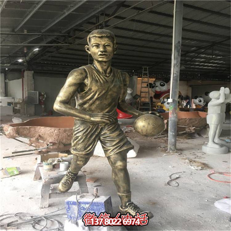 玻璃鋼仿銅人物擺件，點亮校園廣場