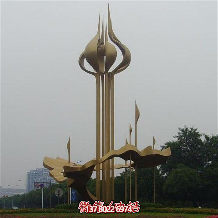 大型不銹鋼景觀擺件，為廣場帶來活力