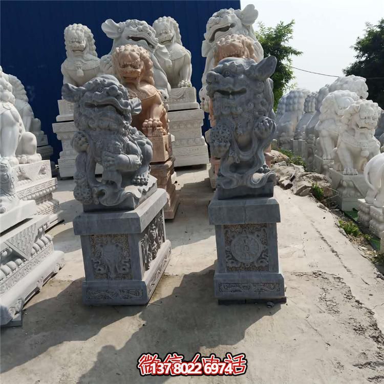 精美獅子大理石石雕，為庭院、公司、門口添彩