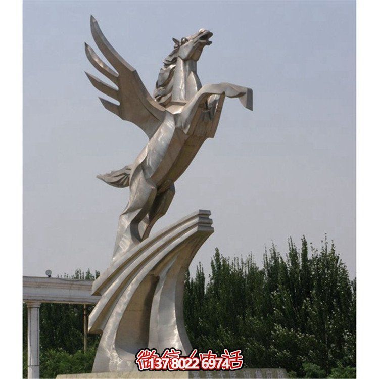 不銹鋼拉絲雕塑，點綴廣場、學(xué)校及園林景觀