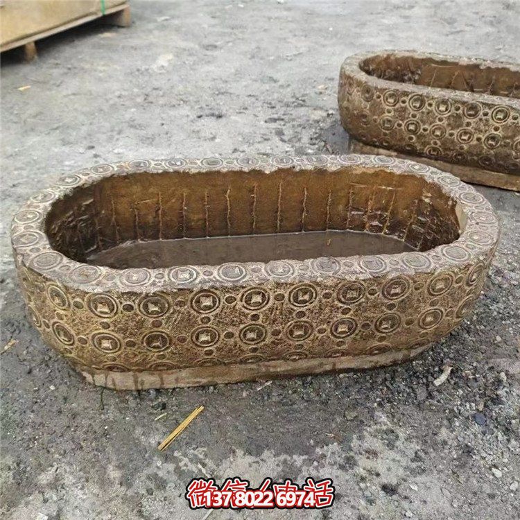 唯美老石槽，給你完美園林景觀