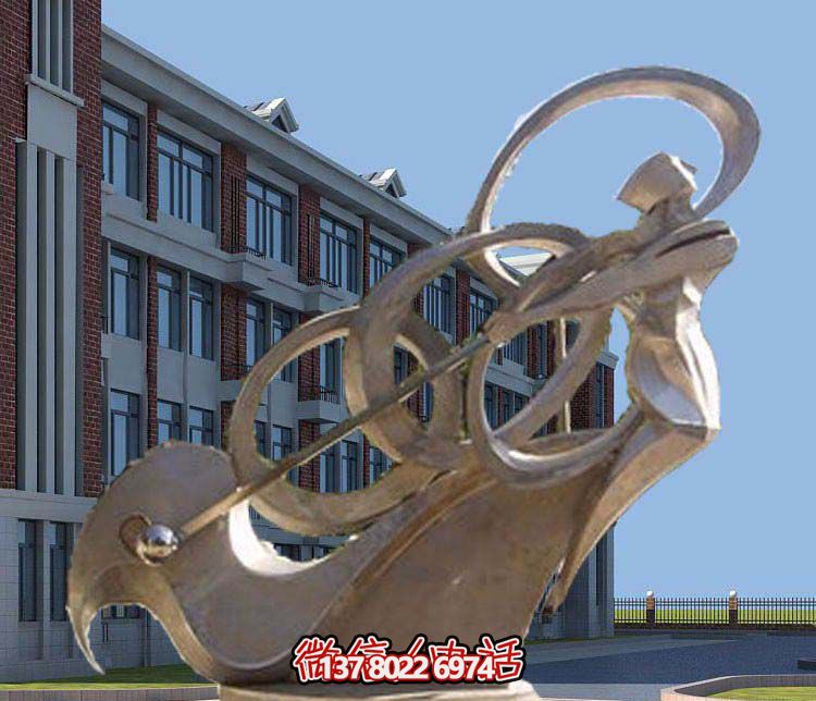 不銹鋼抽象高爾夫球雕塑，點(diǎn)綴景區(qū)園林