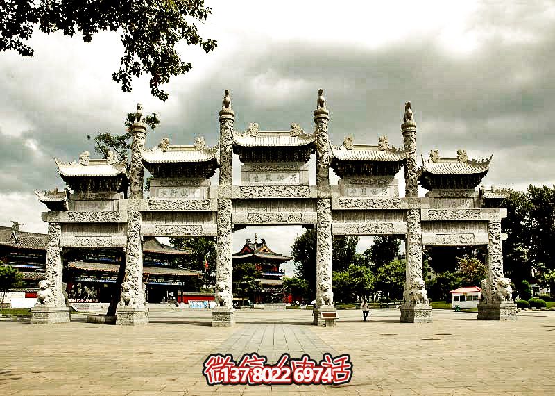 五門浮雕牌坊，美化大型景區(qū)廣場(chǎng)