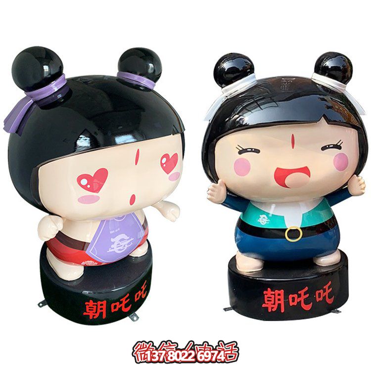 玻璃鋼公仔擺件，精美卡通裝飾品