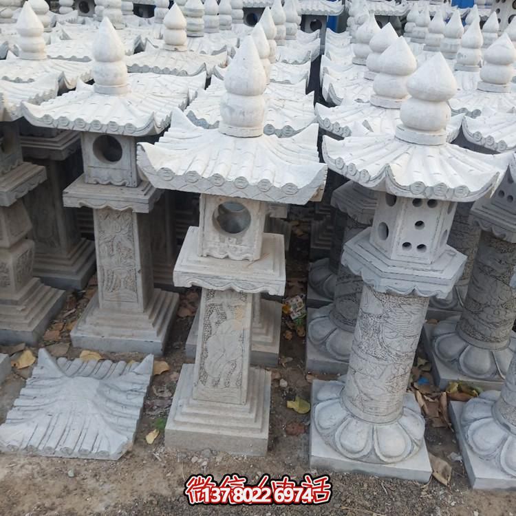精美手工雕刻青石中式石燈擺件，打造完美園林裝飾