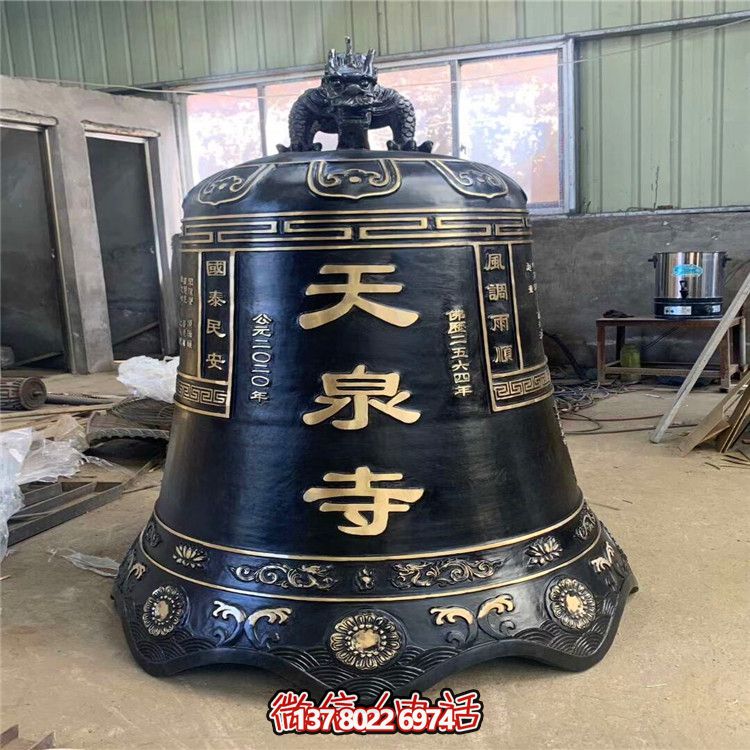 天泉青銅掛鐘雕塑傳承古老文化，鑄就精美藝術(shù)品