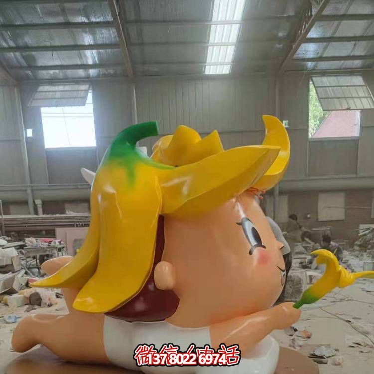 玻璃鋼戶外裝飾擺件，精致美觀、趣味卡通人物景觀