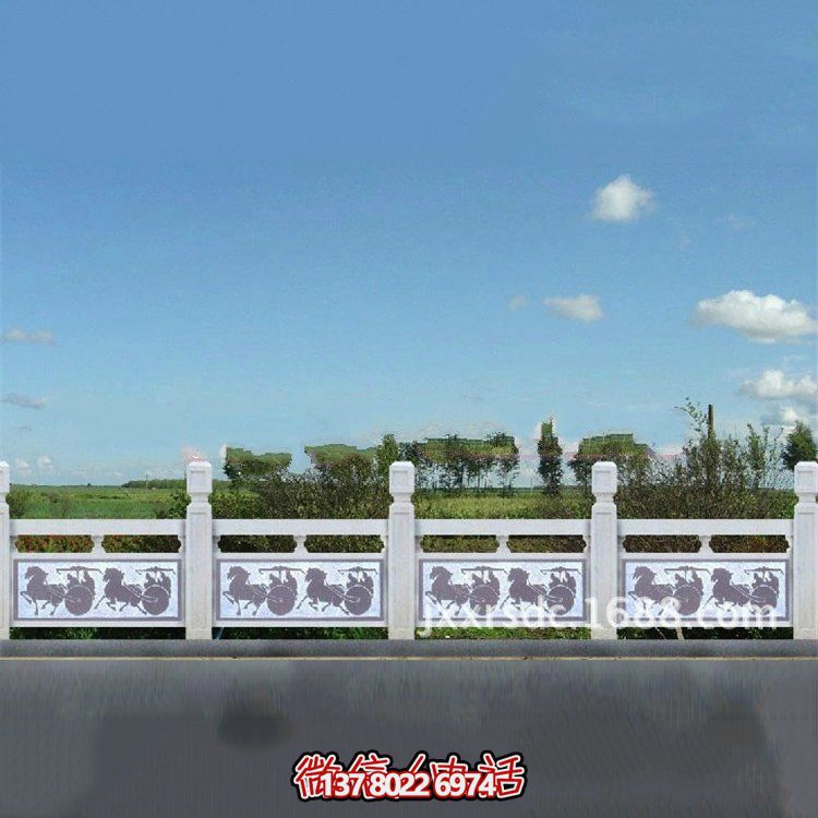 花崗巖石欄板，雕刻多種樣式