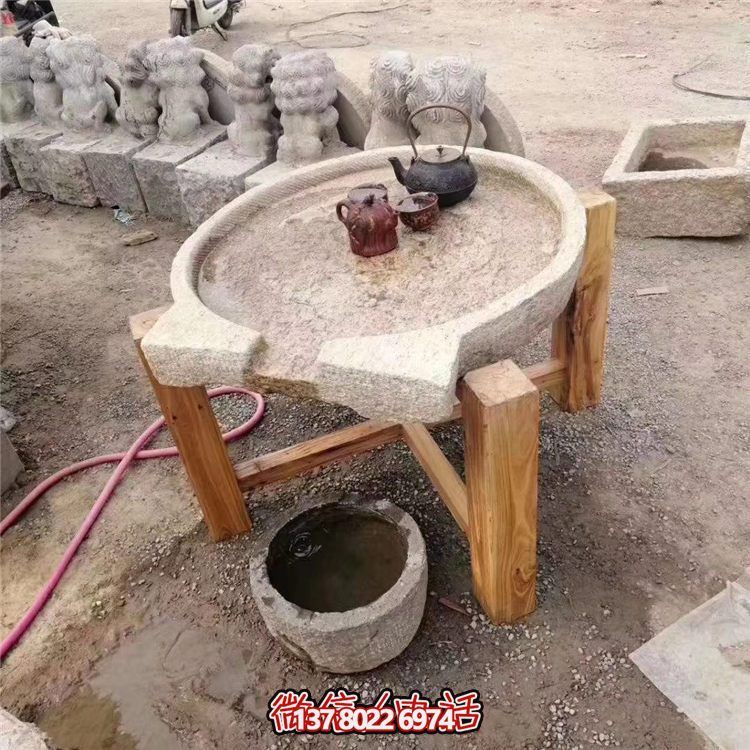 傳統(tǒng)工藝精美大理石石桌，給您的庭院增添傳統(tǒng)茶文化氣息