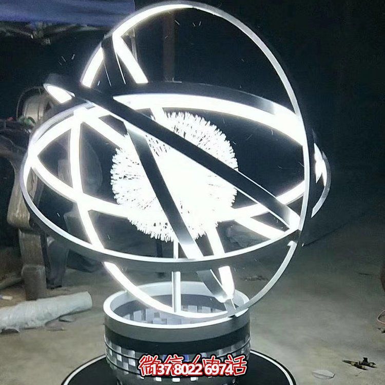 品質(zhì)創(chuàng)意夜晚景觀照明擺件，不銹鋼鏡面裝點(diǎn)室內(nèi)外