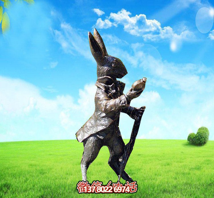 玻璃鋼兔子雕塑，裝飾你的草坪，讓你的個性閃耀