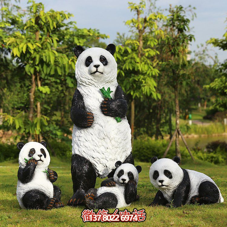 玻璃鋼仿真熊貓，讓動物園的動物更加生動