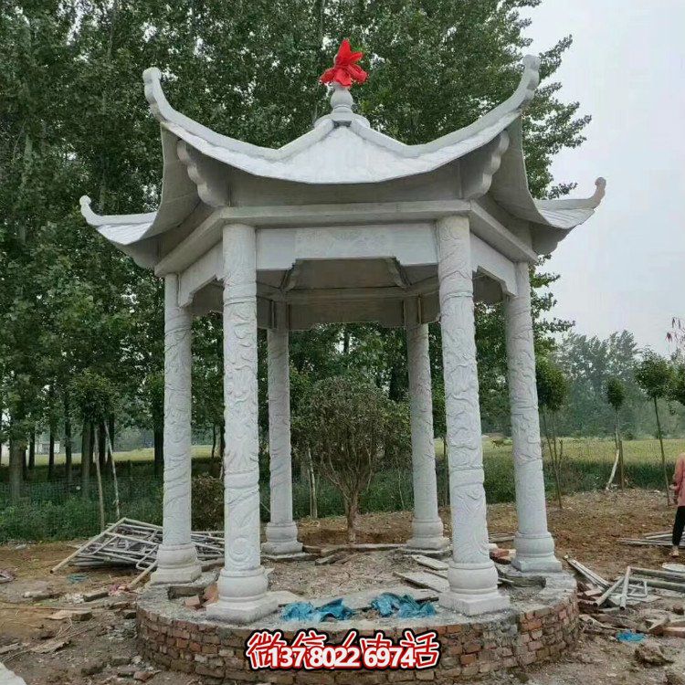 單層石涼亭，讓您擁有完美休閑空間