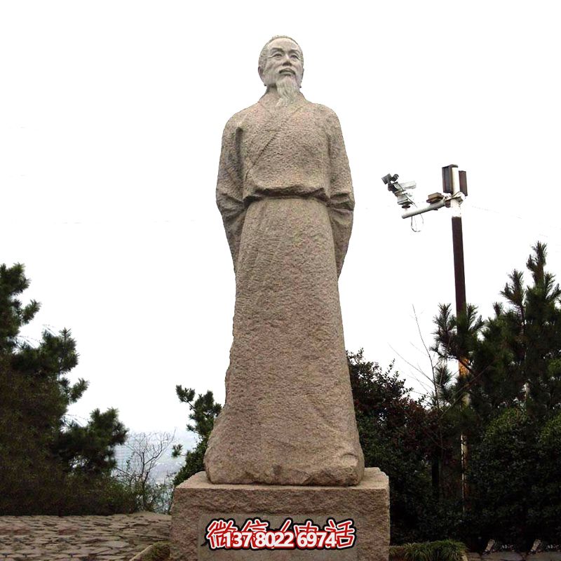 賀知章砂巖石雕像，感受歷史魅力