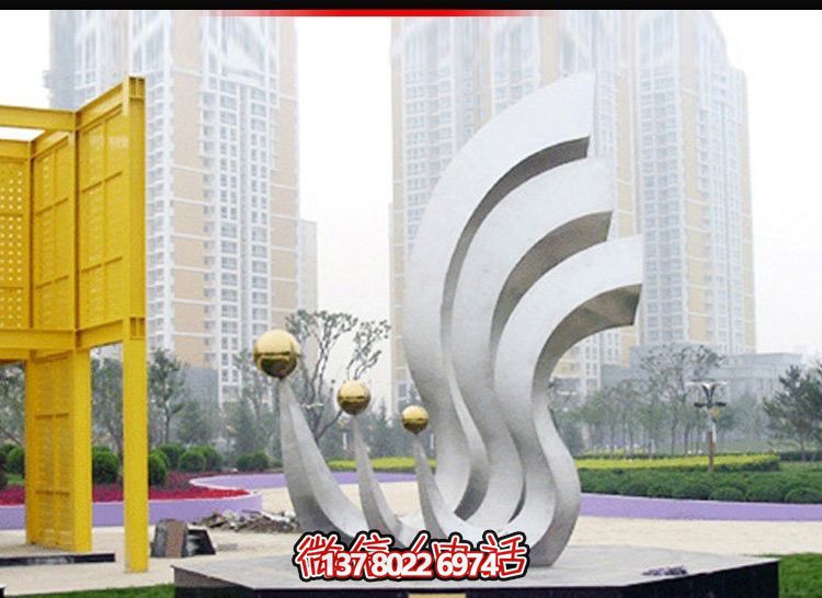 鳳凰不銹鋼雕塑，點(diǎn)亮公園廣場(chǎng)