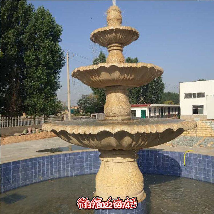 花崗巖噴泉流水?dāng)[件，給你不一樣的戶外廣場園林景觀雕塑