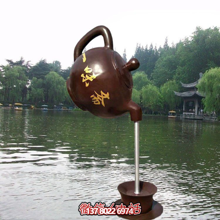 大型仿銅玻璃鋼懸空流水?dāng)[件，點(diǎn)綴園林景觀