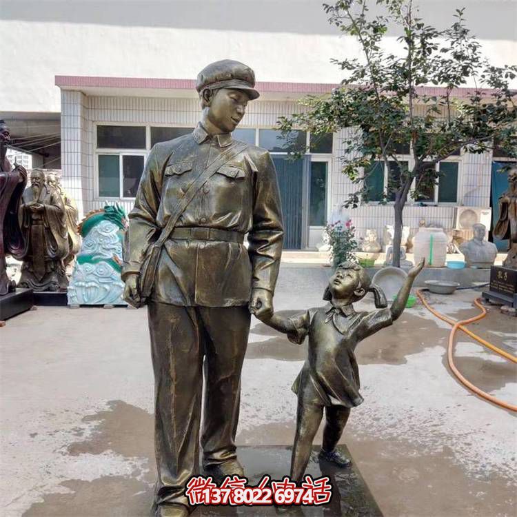 玻璃鋼雕塑，傳承名人精神，校園記憶經(jīng)典