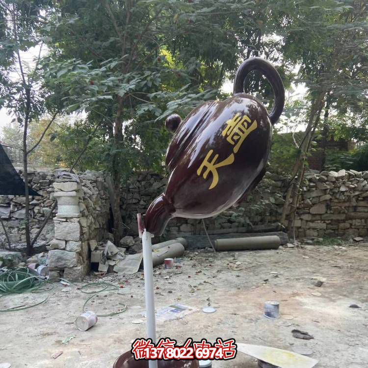 仿銅懸空流水?dāng)[件，點(diǎn)亮戶外公園景區(qū)