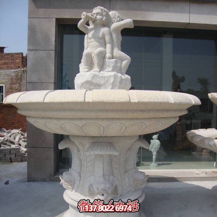 精致浪漫，歐式混搭噴泉景觀裝飾