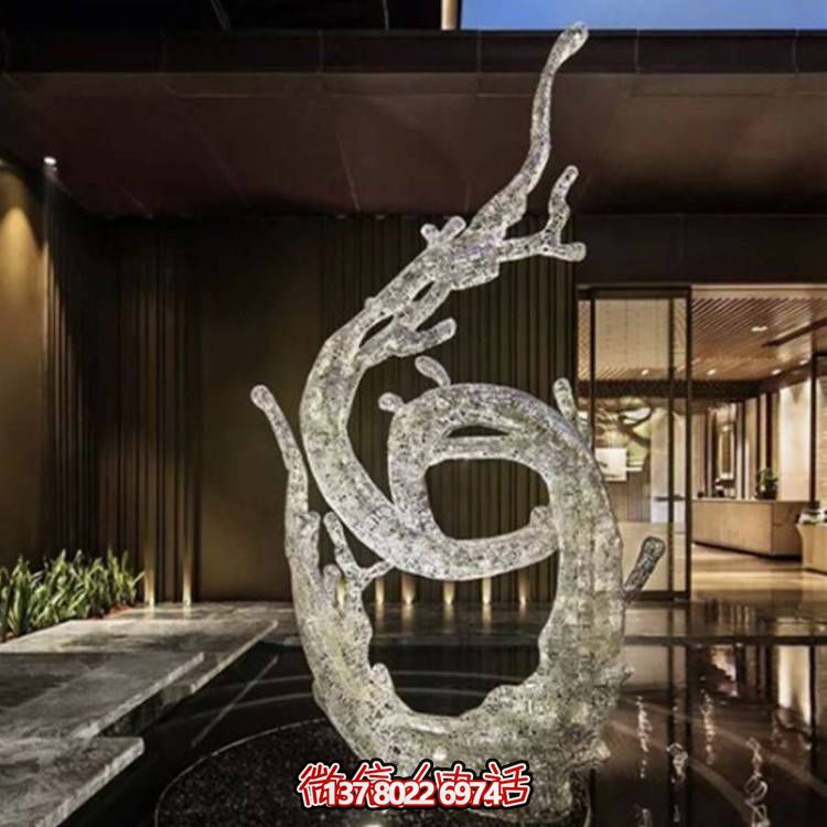 不銹鋼浪花雕塑，創(chuàng)意廣場裝飾