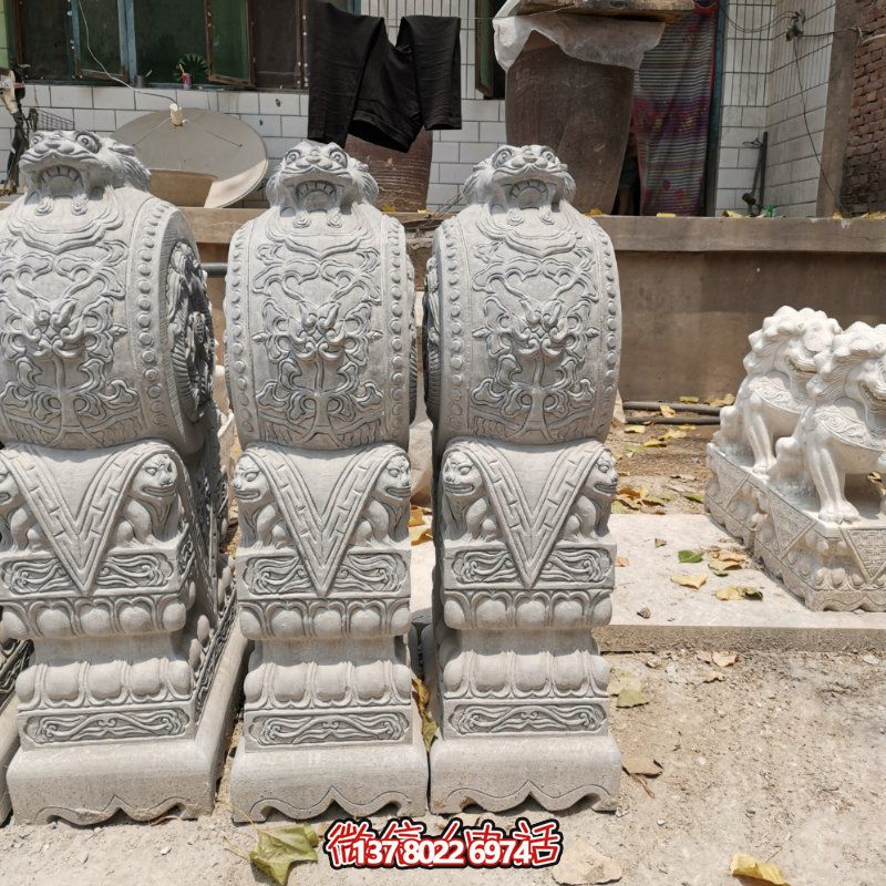 精美古典石雕擺件，美化庭院景觀