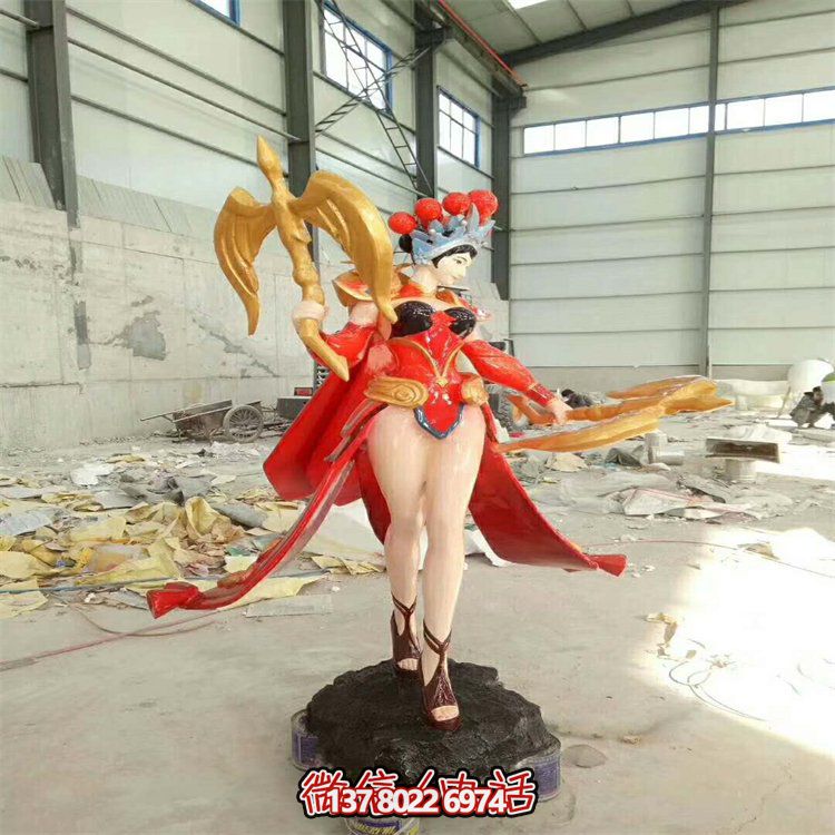 大型彩繪玻璃鋼擺件——用來裝點(diǎn)您的動漫游戲人物主題電影院