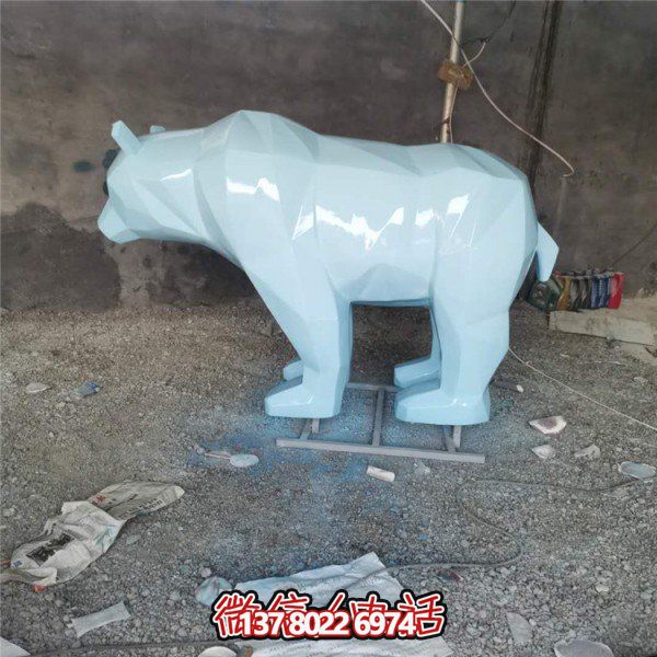 玻璃鋼幾何雕塑，裝飾動(dòng)物園園林和戶外空間