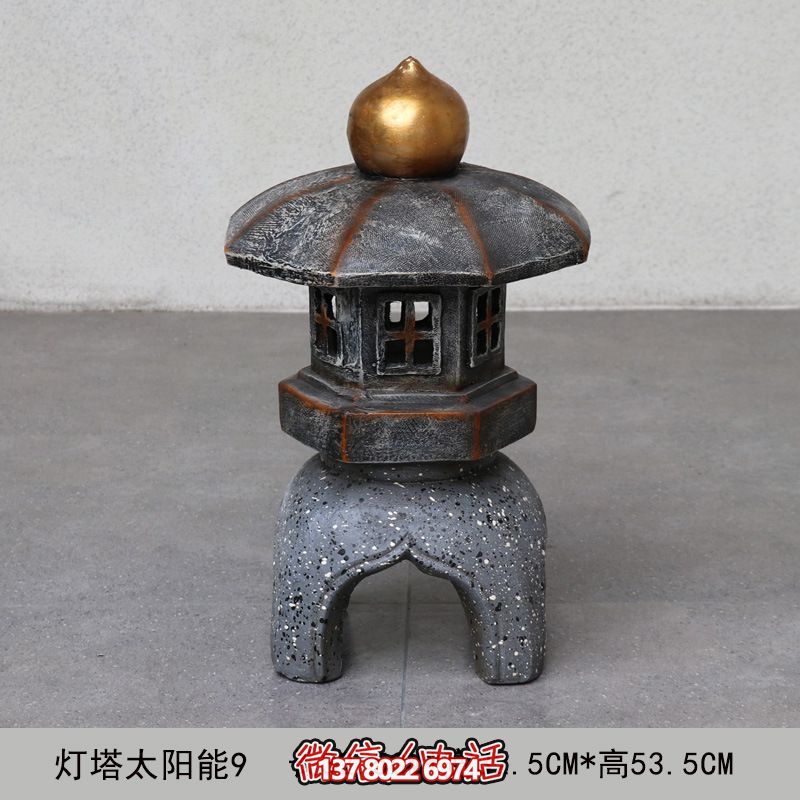 燈塔太陽(yáng)能落地?zé)粞b飾戶(hù)外日式庭院園林微草坪景觀(guān)燈