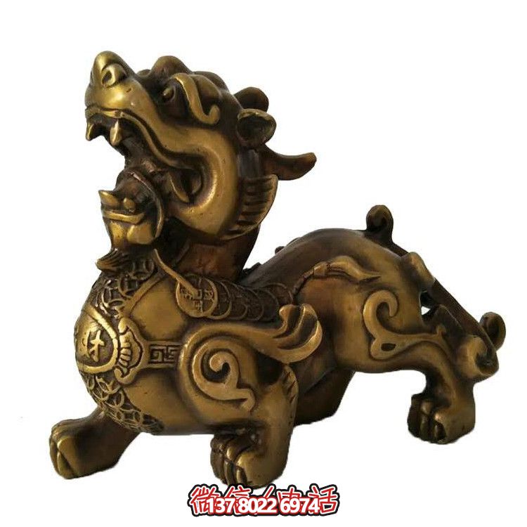 室內創(chuàng)意不銹鋼仿古做舊神獸麒麟雕塑 室內創(chuàng)意不銹鋼仿古做舊神獸麒麟雕塑