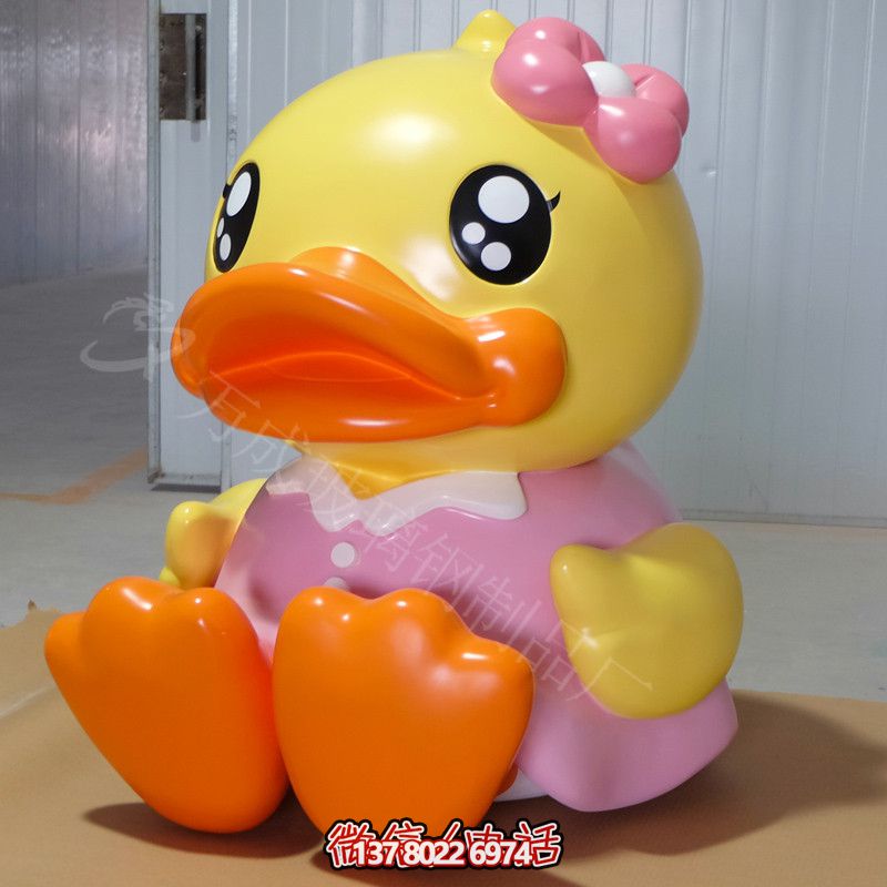 室內(nèi)彩繪鴨子雕塑 室內(nèi)彩繪鴨子雕塑