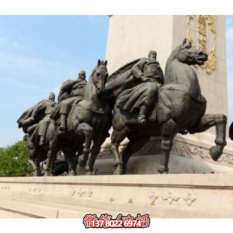 戶(hù)外廣場(chǎng)大型人物騎馬的景觀擺件