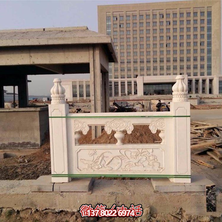 大理石石雕戶(hù)外園林景觀欄桿欄板雕塑