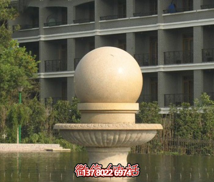 公園景觀小型風(fēng)水球噴泉石雕