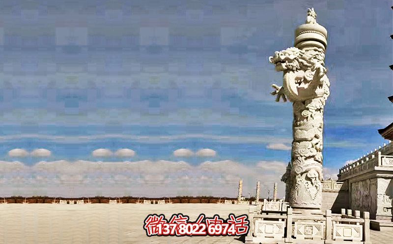 大理石廣場(chǎng)浮雕龍柱 大理石廣場(chǎng)浮雕龍柱