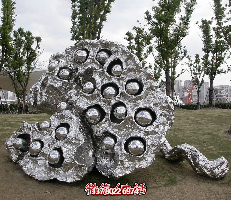 廣場(chǎng)不銹鋼鏡面抽象創(chuàng)意蓮蓬雕塑 廣場(chǎng)不銹鋼鏡面抽象創(chuàng)意蓮蓬雕塑