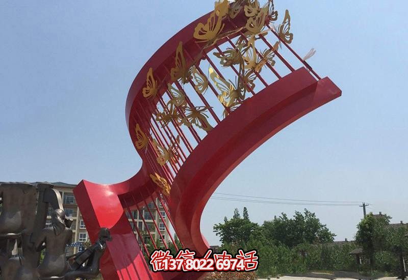 廣場(chǎng)不銹鋼多個(gè)蝴蝶雕塑 廣場(chǎng)不銹鋼多個(gè)蝴蝶雕塑